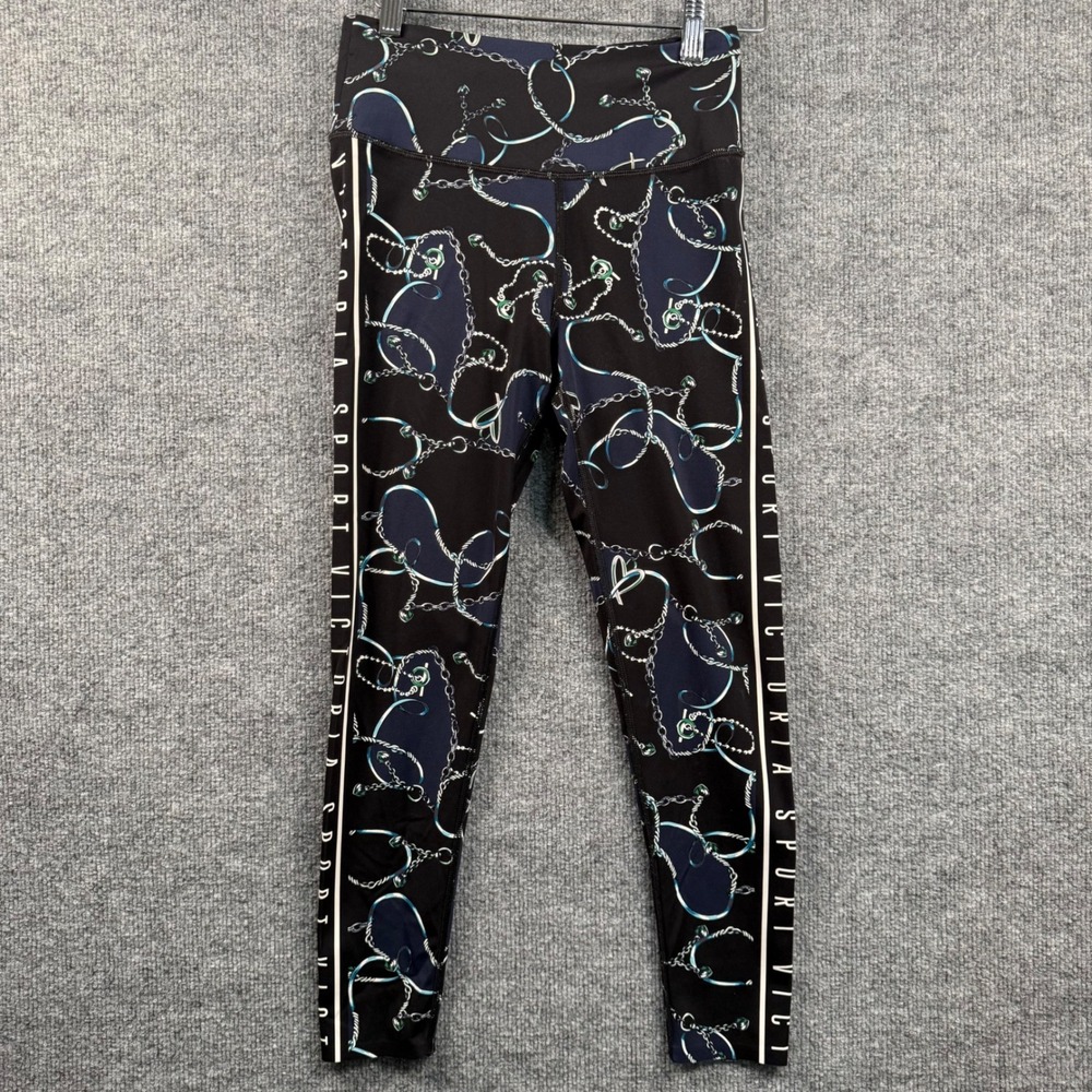 Victoria Sport Knockout Tight Leggings Small Jeweled Chain Athleisure Glam Y2K